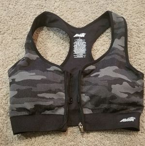 Avia zipfront sports bra